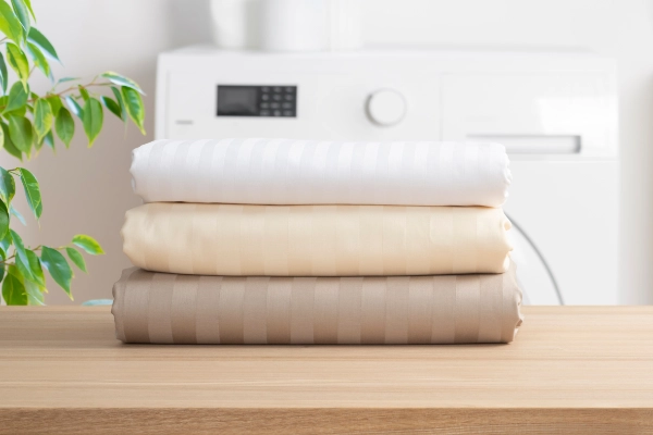 Stack Of Linens In Laundry Room 600X400